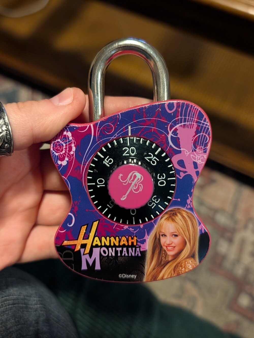Hannah Montana Pink & Purple Combination Dial Padlock
